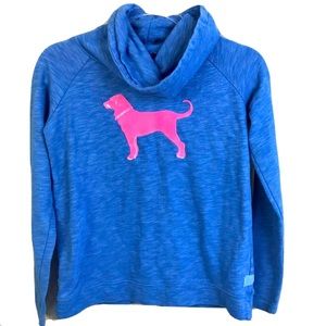 Women’s medium black dog cowl neck sweater